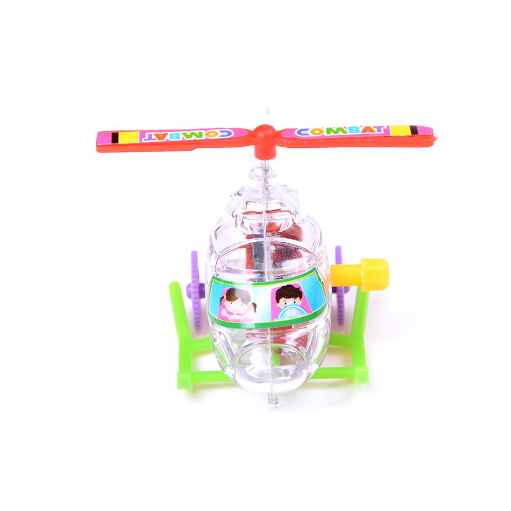 2 Máy Bay Lên Dây Cót Mini Trong Suốt