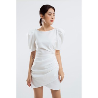 ĐẦM CỔ TRÒN NHÚN EO EDINI - D1232