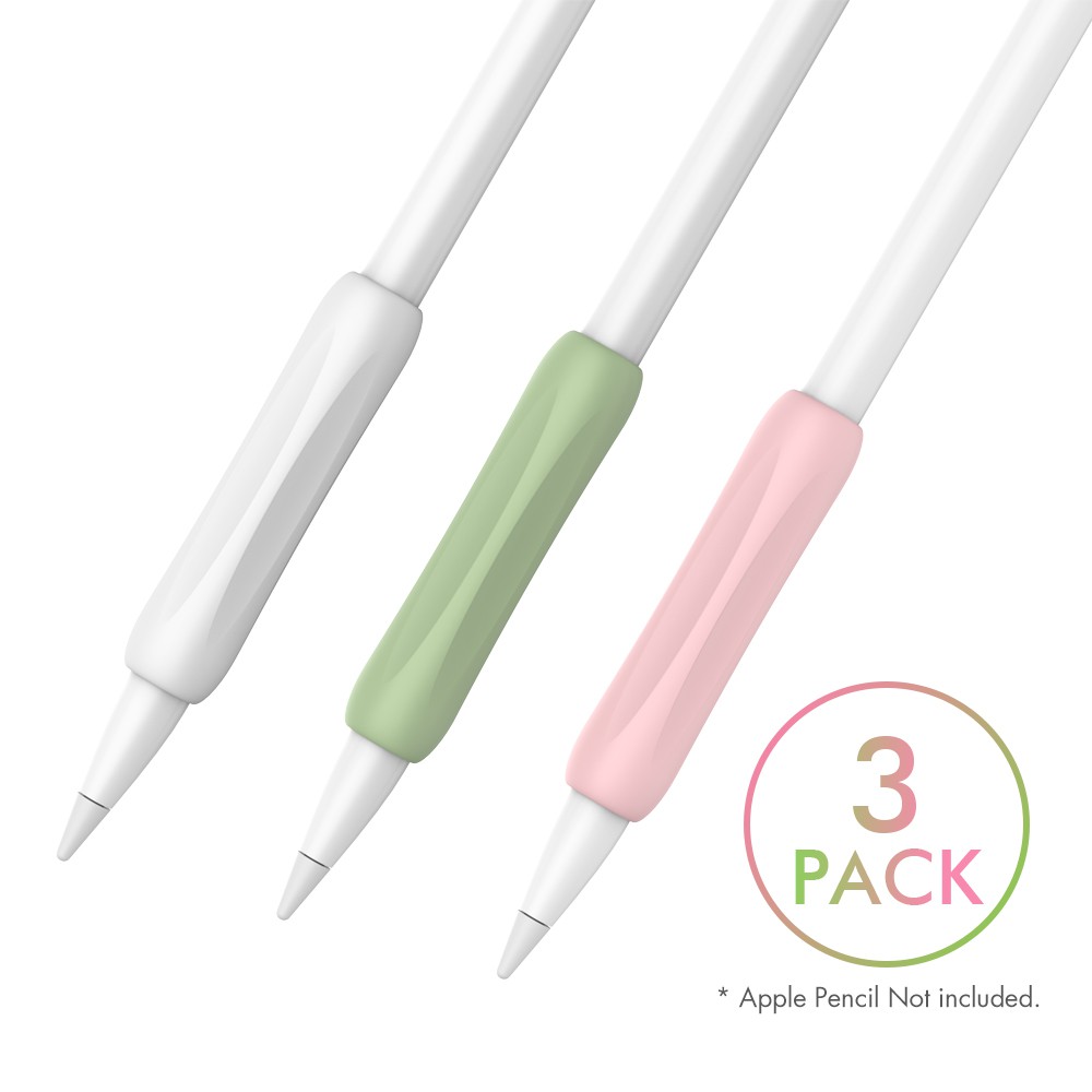 Tay Cầm Cho Apple Pencil 1,2 Tạo Cảm Giác Thao Tác Vẽ Dễ Dàng Hơn Bộ 3 Cái