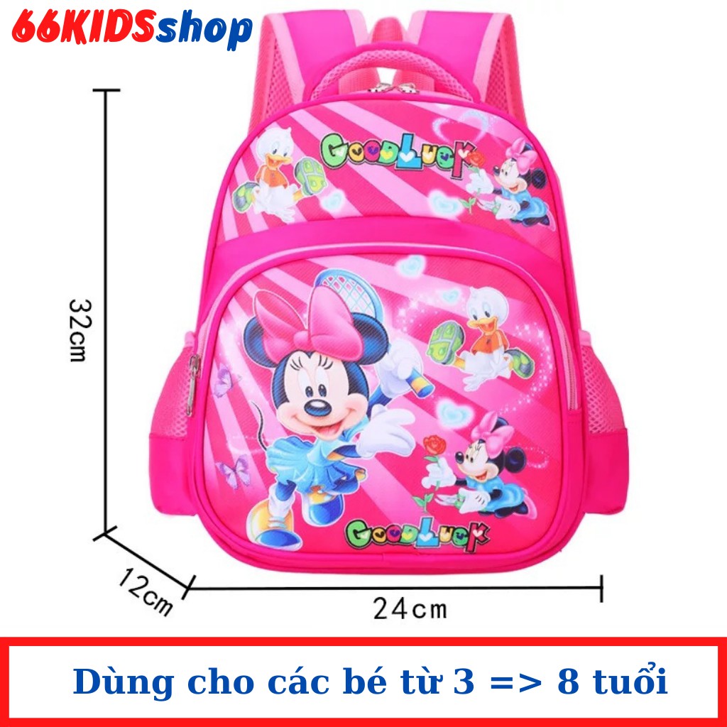Balo cho bé mẫu giáo và tiểu học chống thấm nước hình cute đáng yêu 66KIDS SHOP