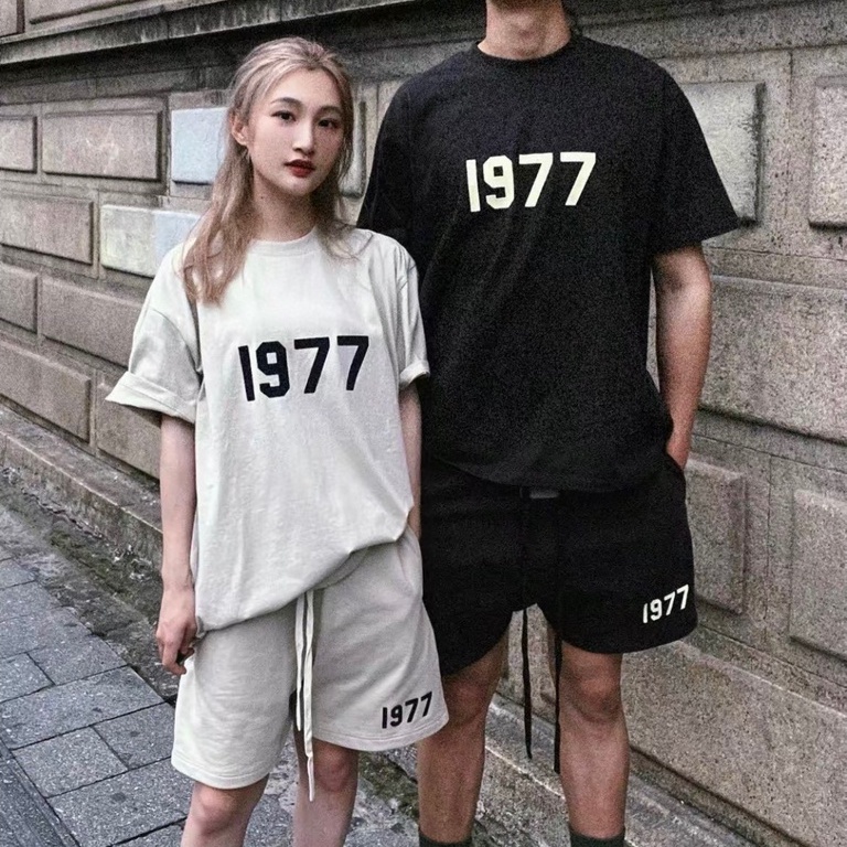 ⚡️ - Set Quần Áo FOG Fear Of God ESSENTIALS SS22 1977 Black, Combo bộ quần áo FOG ESSENTIALS nam