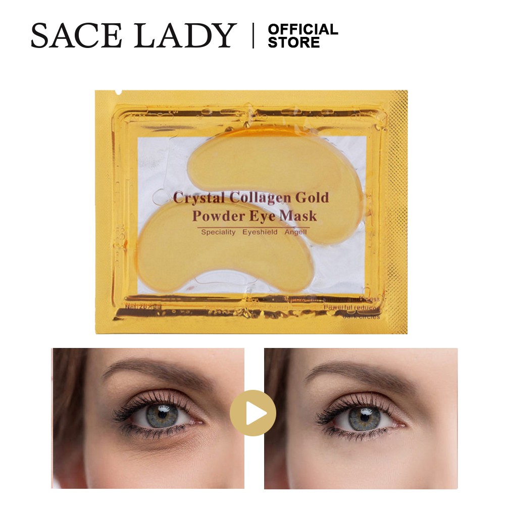 Mặt nạ vàng 24K Collagen SACE LADY cải thiện thâm quầng bọng mắt làm săn chắc ngừa lão hóa da