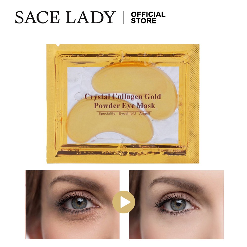 Mặt nạ SACE LADY vàng 24K và collagen giảm quầng thâm/bọng mắt/ngăn ngừa lão hóa cải thiện săn chắc da 10g | BigBuy360 - bigbuy360.vn