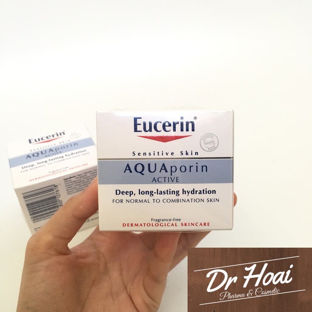 [CHÍNH HÃNG] Kem Dưỡng Ẩm EUCERIN Aqua Porin Active for Normal to Combination Skin Cho Da Thường, Da Hỗn Hợp 50ml