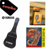 Combo 03 phụ kiện Guitar: Bao da 3 lớp Yamaha + Máy lên dây ET-33 + Dây đàn Alice A406
