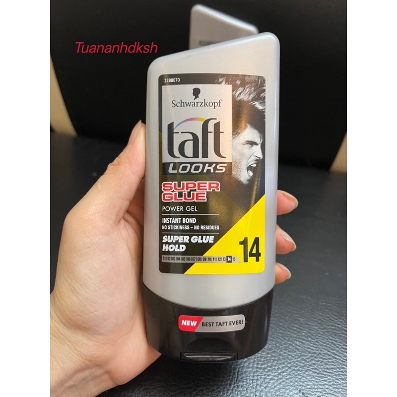 [XẢ DATE] Gel vuốt tóc Taft Looks super glue Schwarzkopf 150ml Slovenia - Chính hãng DKSH