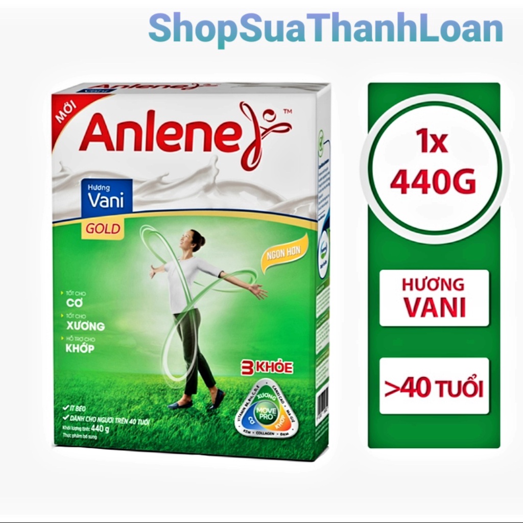 [HSD T12-2022] Sữa Bột Anlene Gold Vani HG 440g