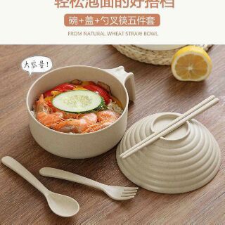 Trộn bộ ca úp mỳ lúa mạch đa năng
