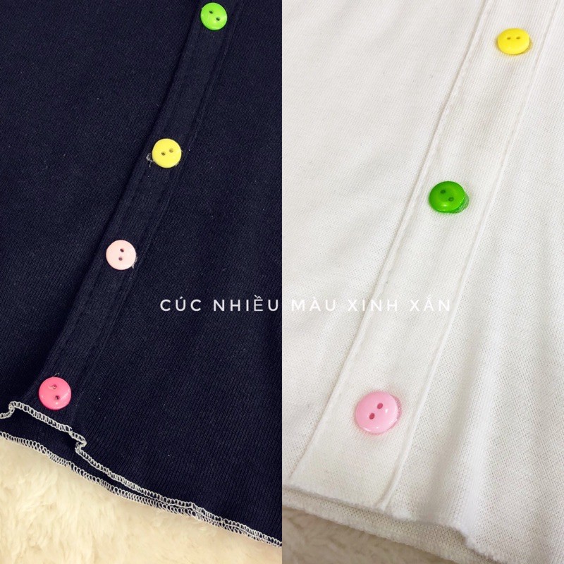 Áo croptop cuốn biên cúc nhiều màu dễ thương [ảnh thật + video] hàng có sẵn tại Hana Store | BigBuy360 - bigbuy360.vn