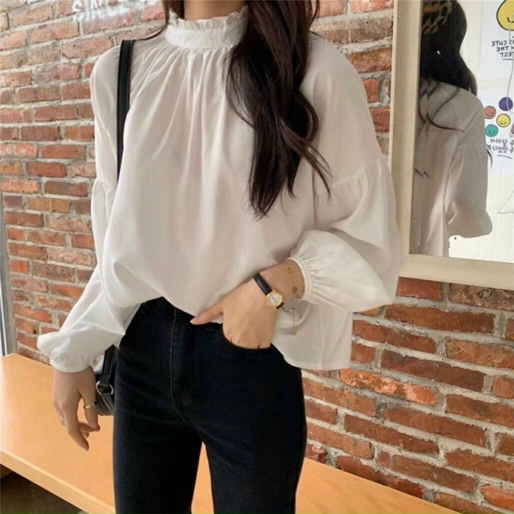 áo babydoll cổ tròn ngắn tay vuông ren A.256 aosomicongsothietke