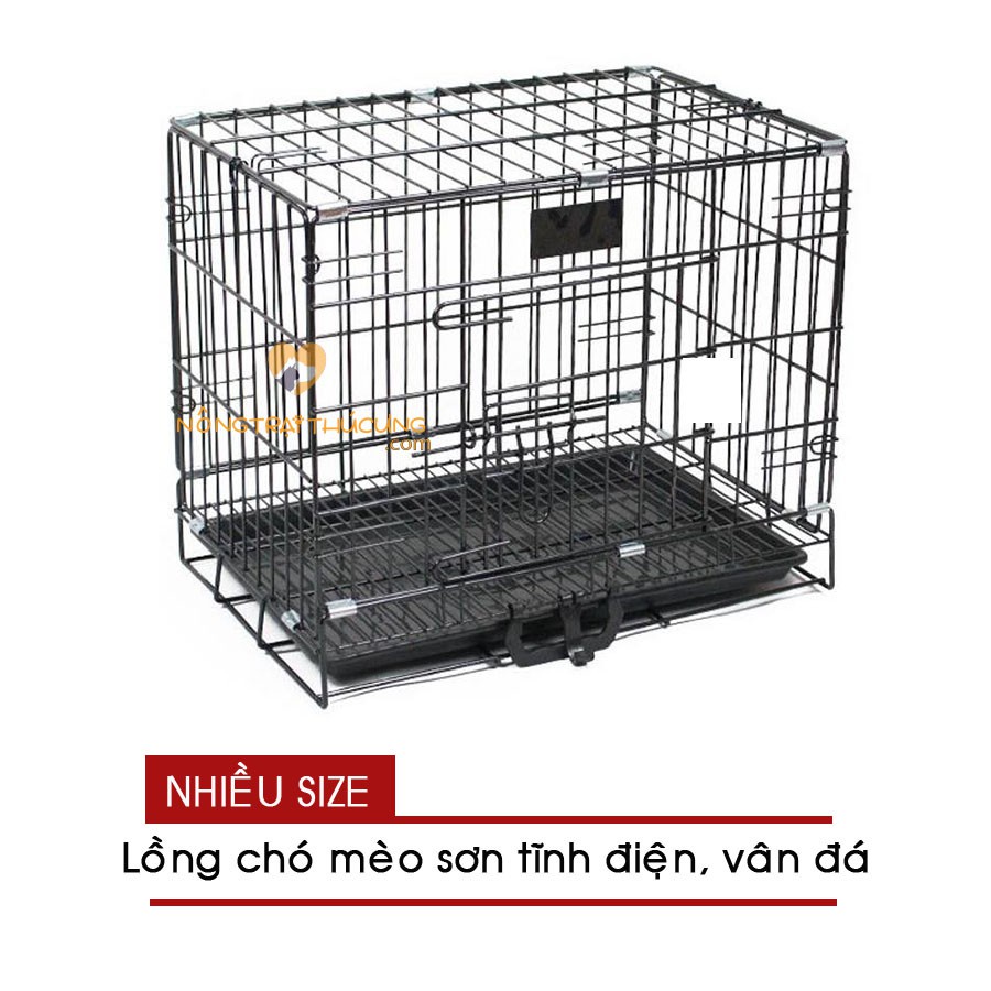 Lồng sắt sơn tĩnh điện vân đá Thái An hàng VN xuất khẩu - 3 size