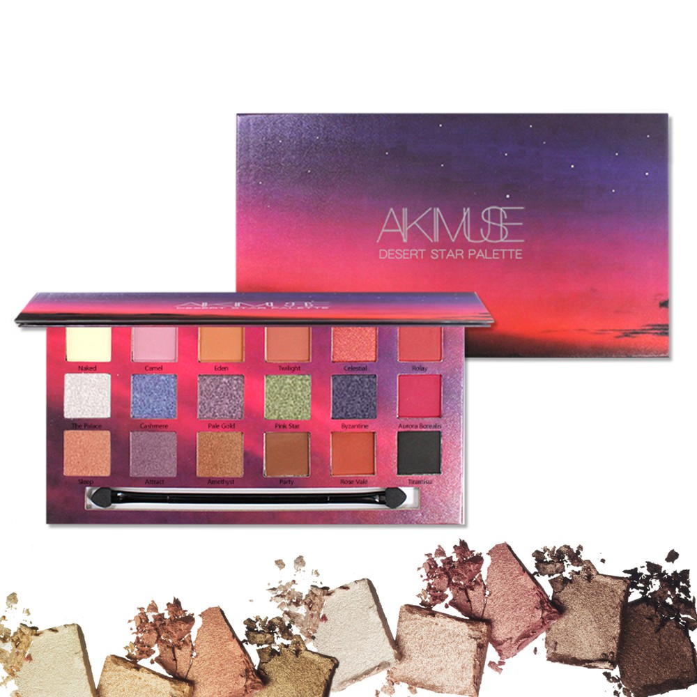 Bảng phấn mắt KIMUSE 18 màu trang điểm tiện dụng 18g | BigBuy360 - bigbuy360.vn