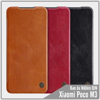 Bao da cho Xiaomi Poco M3 Nillkin Qin-Hàng Nhập Khẩu