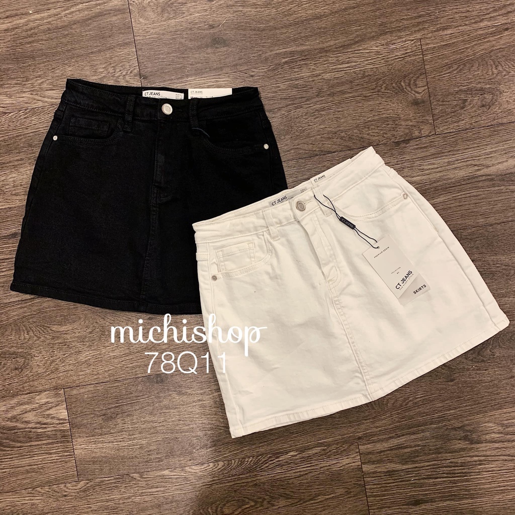 Quần váy jeans trơn - 78Q11