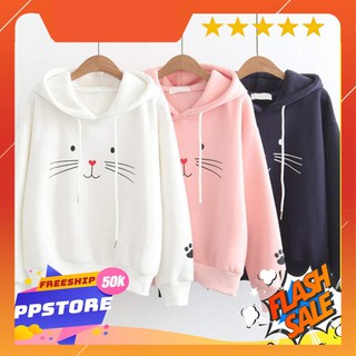 Áo khoác nỉ hoodie con mèo hevi giá sỉ❤️freeship❤️