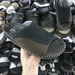 Dép da quai ngang xịn