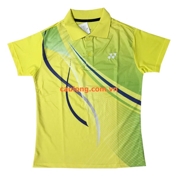 Áo Cầu Lông Nam Nữ Cổ Bâu Yonex 7277 Màu Vàng