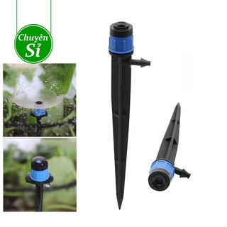 Béc tưới gốc xòe 360 độ có que cắm, béc tưới rau, tưới cây cảnh, cây ăn quả...