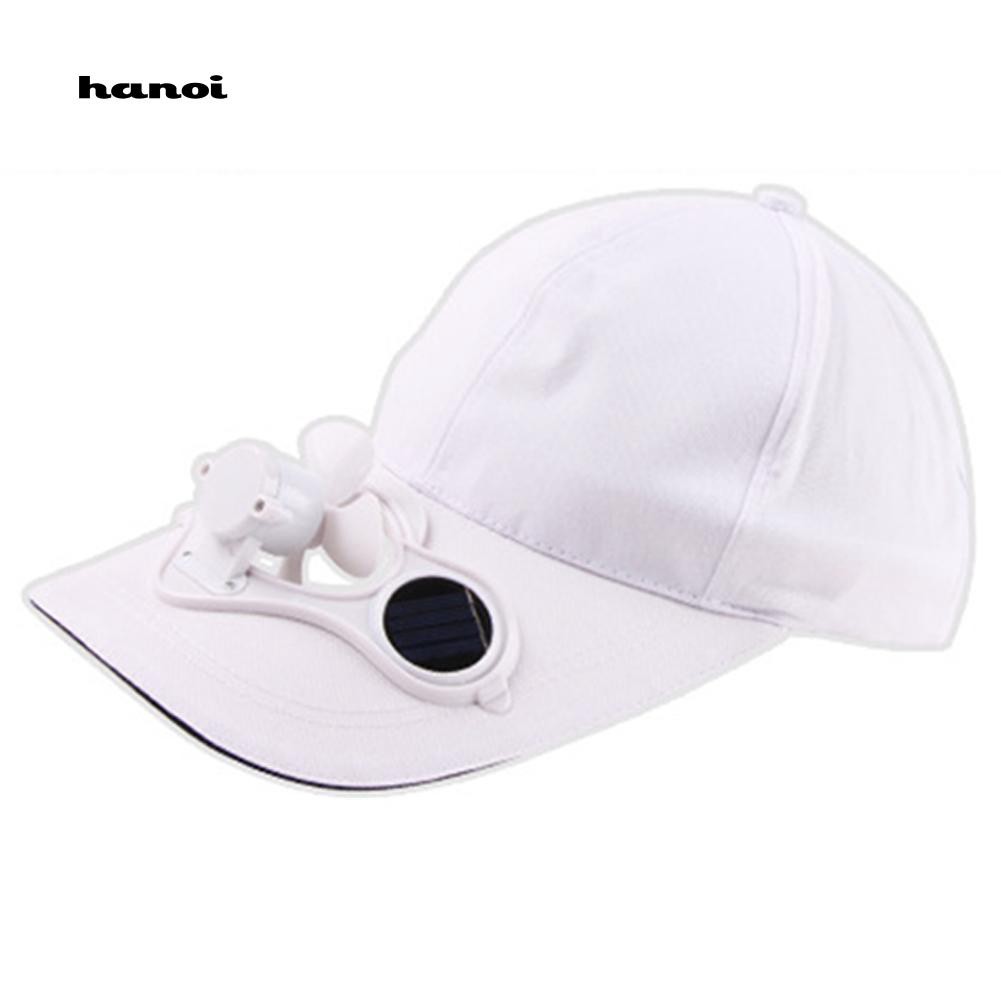 Mũ lưỡi trai có quạt dùng năng lượng mặt trời thời trang cho nam và nữ