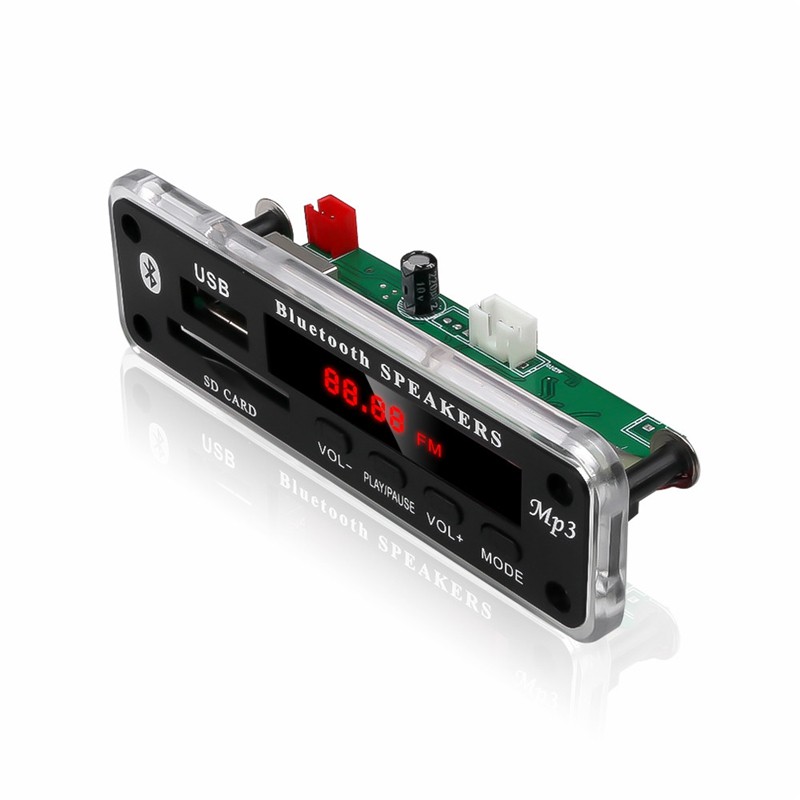 Mô-đun bảng mạch giải mã âm thanh Bluetooth Mp3 DC 12V hỗ trợ USB SD thẻ nhớ phù hợp cho xe hơi