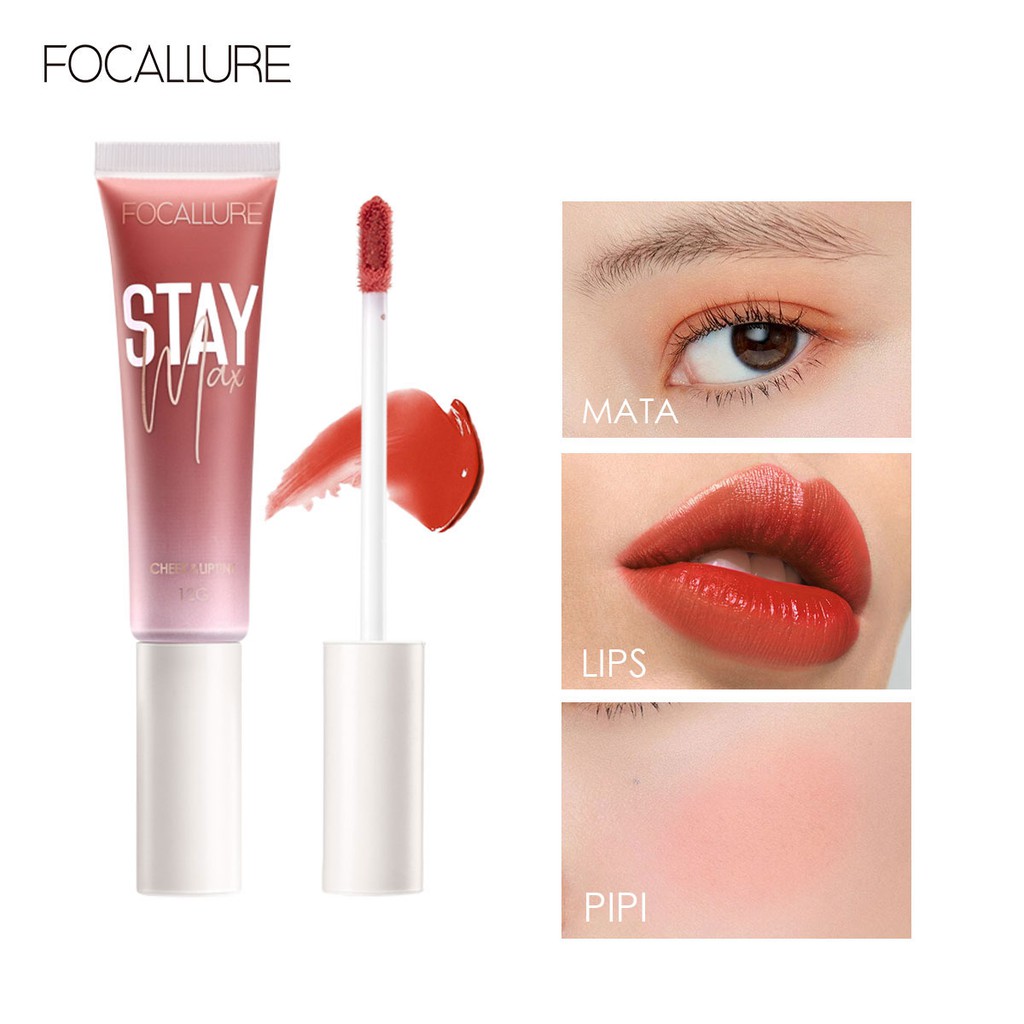 Son Kem Focallure STAYMAX Dưỡng Ẩm Có Thể Trang Điểm Môi Và Má Hồng 10g | BigBuy360 - bigbuy360.vn