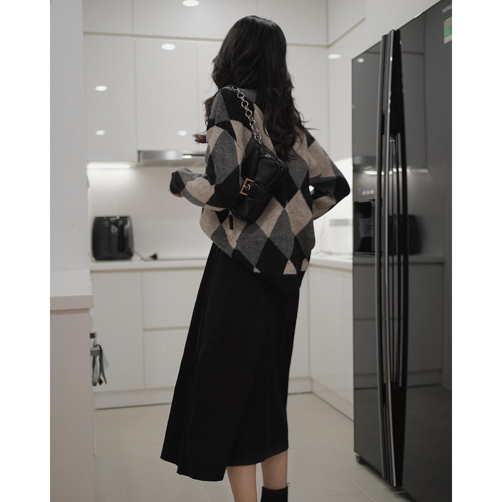 (Ảnh thật) Len trám cổ lọ oversized Audrey 4757 | BigBuy360 - bigbuy360.vn