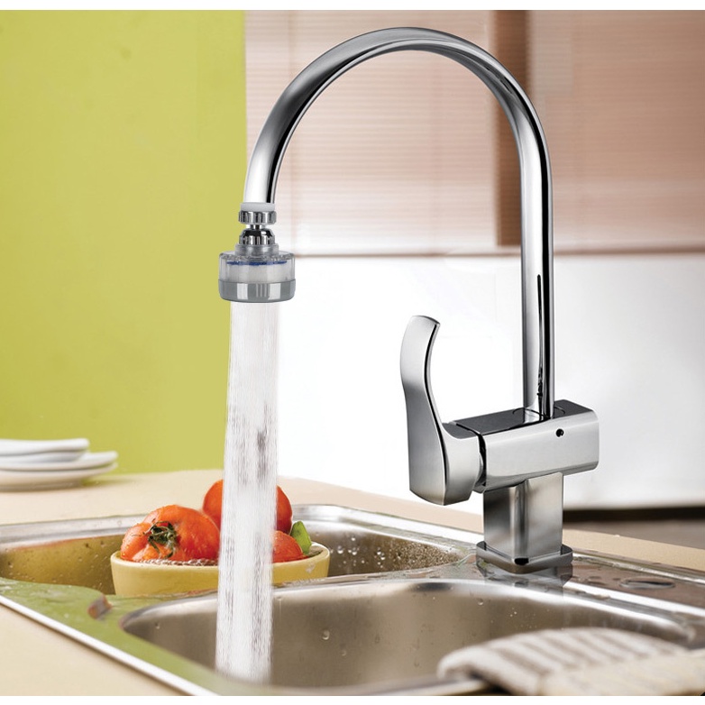 Đầu lọc tăng áp gắn vòi rửa mặt  rửa chén bát xoay 360 đa năng tiện dụng cho nhà bếp