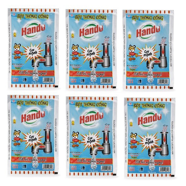 BỘ 6 BỘT THÔNG CỐNG NỘI ĐỊA 100g HANDO CAO CẤP
