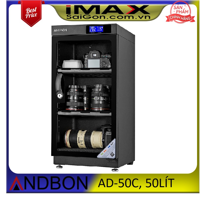 TỦ CHỐNG ẨM ANDBON AD-50C, 50LÍT + QUÀ TẶNG