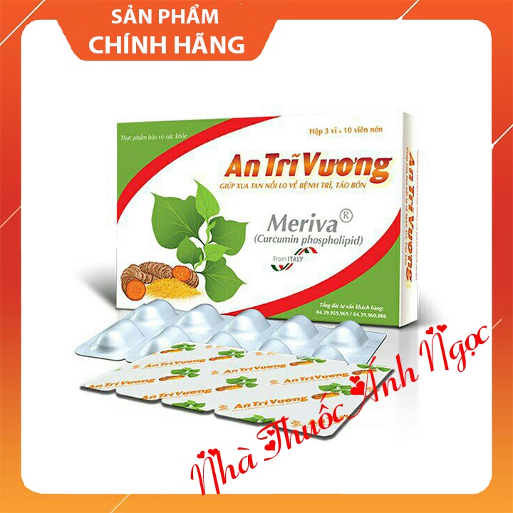 Viên uống An Trĩ Vương-cải thiện triệu chứng, ngăn ngừa trĩ, giúp làm bền thành mạch, ngăn đau rát, chảy máu