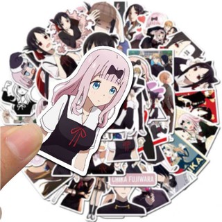 set 30-60 sticker Kaguya-sama Love Is war ép lụa bóc dán
