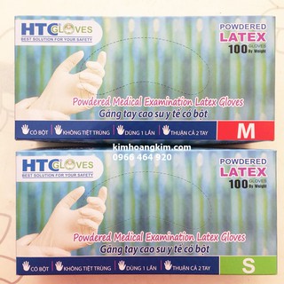 Găng tay y tế latex có bột