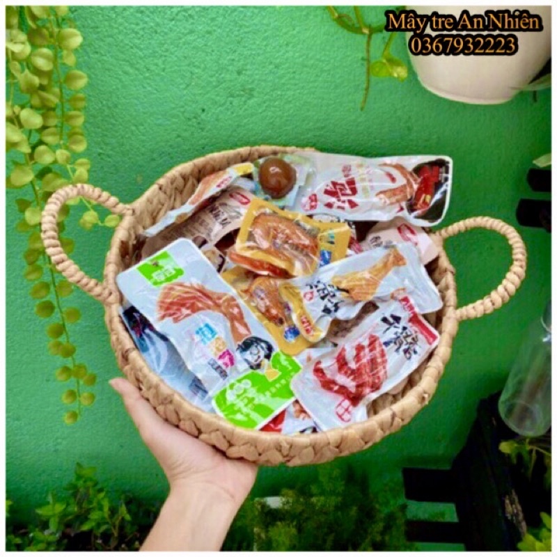 Khay lục bình đựng trái cây - trà bánh
