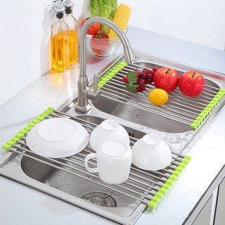 KỆ CHÉN XẾP GỌN GÁC BỒN RỬA CHÉN SIÊU TIỆN DỤNG VỚI CHẤT LIỆU INOX CAO CẤP KO LO BỊ GỈ - KỆ GÁC BỒN ĐỰNG CHÉN, VẬT DỤNG