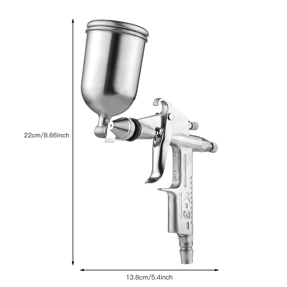 Súng xịt hơi khí nén mini EKEZ 0.5 ml chuyên nghiệp vòi phun 125 mm để sửa chữa sơn xe