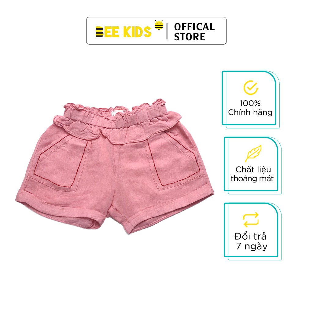 Quần Đùi Bé Gái Bee Kids Chất Liệu Kaki Cho Bé Mặc Mùa Hè Cực Mát Mềm (2-12 tuổi) - 7QC01643SX