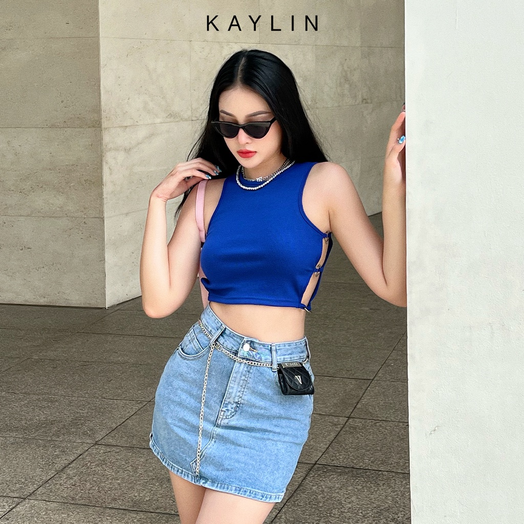 Áo thun nữ kiểu khoen 2 bên phong cách KAYLIN - N1771