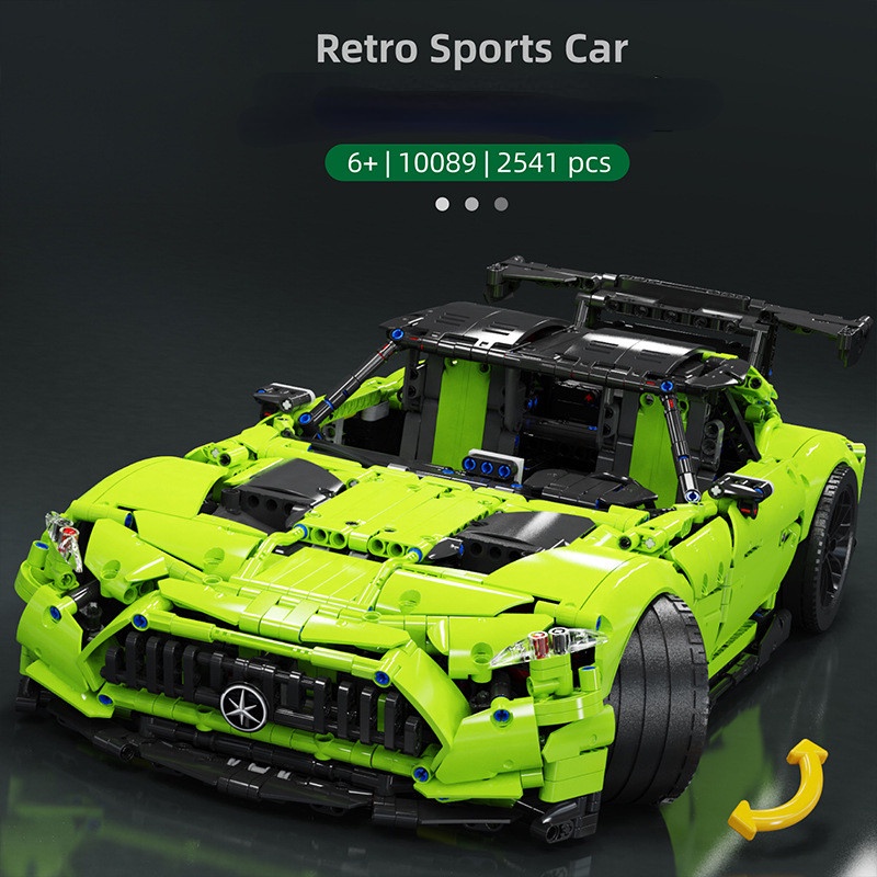 Đồ chơi Lắp ráp mô hình Technic 10089 Siêu Xe Mercedes AMG GT-R màu xanh