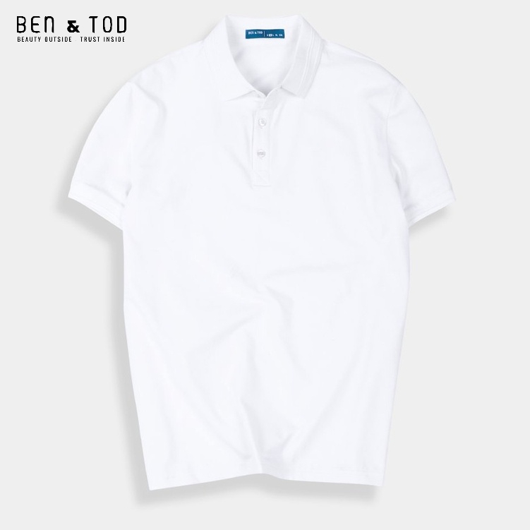 Áo polo nam có cổ BEN & TOD R1300BB131 vải thun cotton nam tính chỉnh chu sang trọng trẻ trung