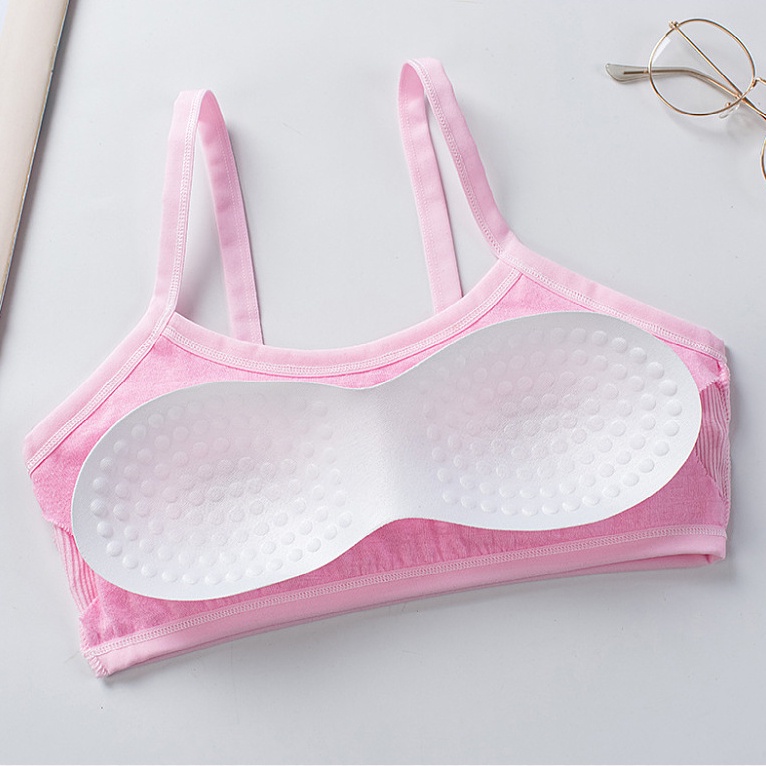 Áo lót LEVAO vải cotton không gọng thoải mái tiện lợi dành cho bé gái