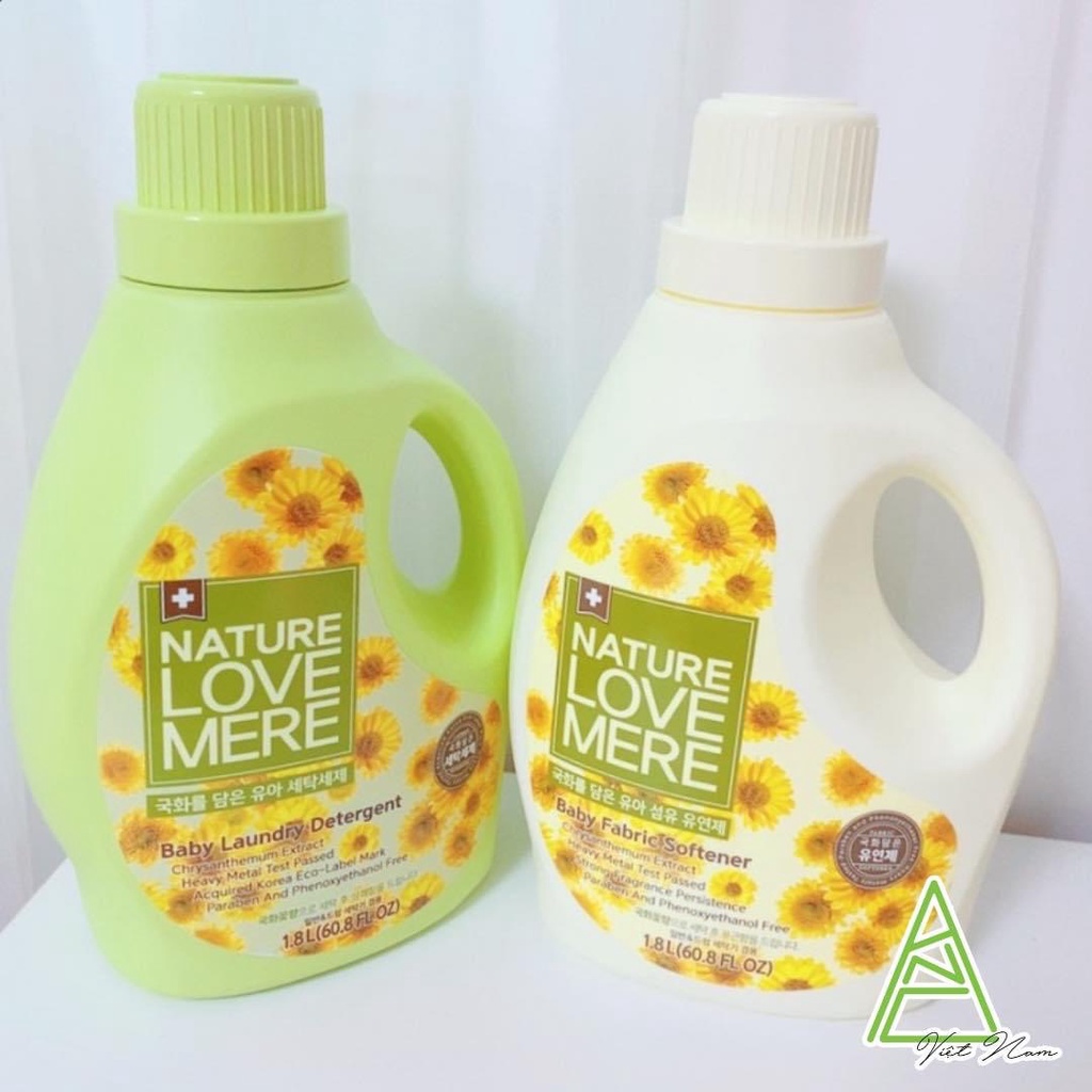 Nước giặt/xả quần áo cho bé Nature Love Mere