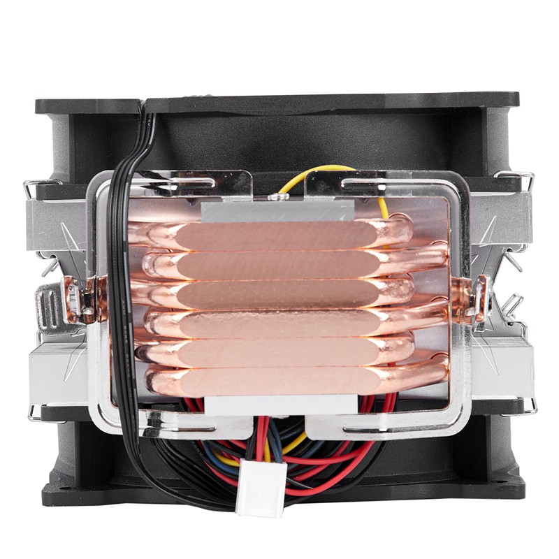 SNOWMAN 4PIN CPU cooler 6 heatpipe Double fans cooling 12cm fan LGA775 1151 115x