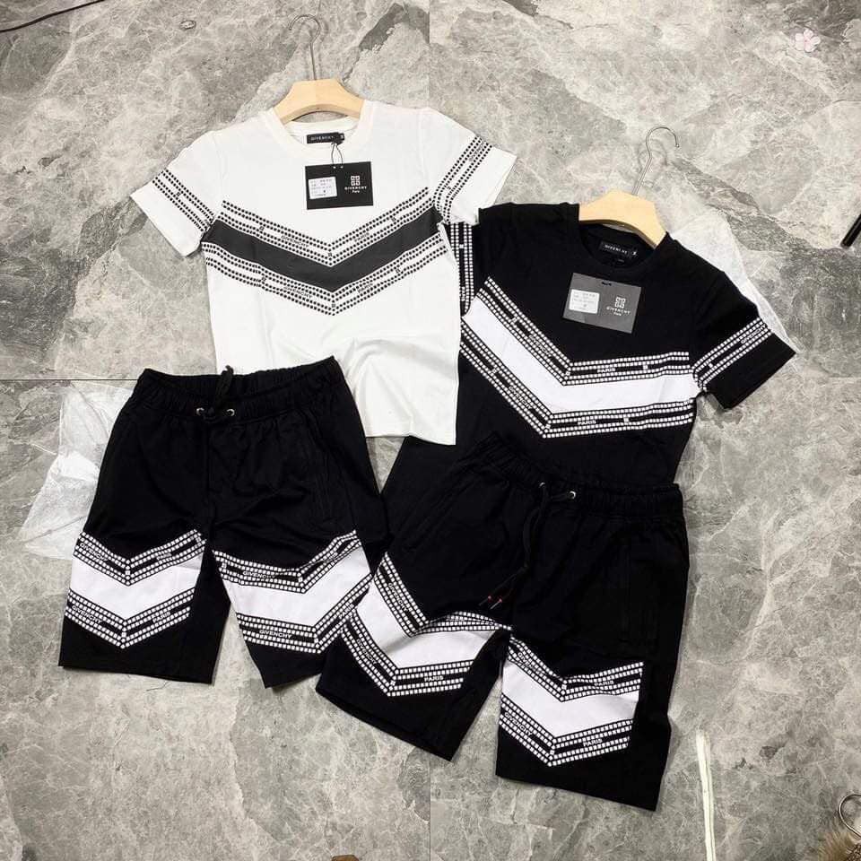 Bộ Nam Hè Cao Cấp-Bộ Hè Phay BOy Bộ Chữ V CHất THun CoTton Co Dãn 2 màu Phong Cách | BigBuy360 - bigbuy360.vn