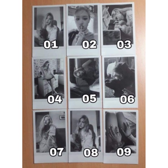 ẢNH POLAROID ALBUM R - OFFICIAL POLAROIDS ALBUM ROSÉ R