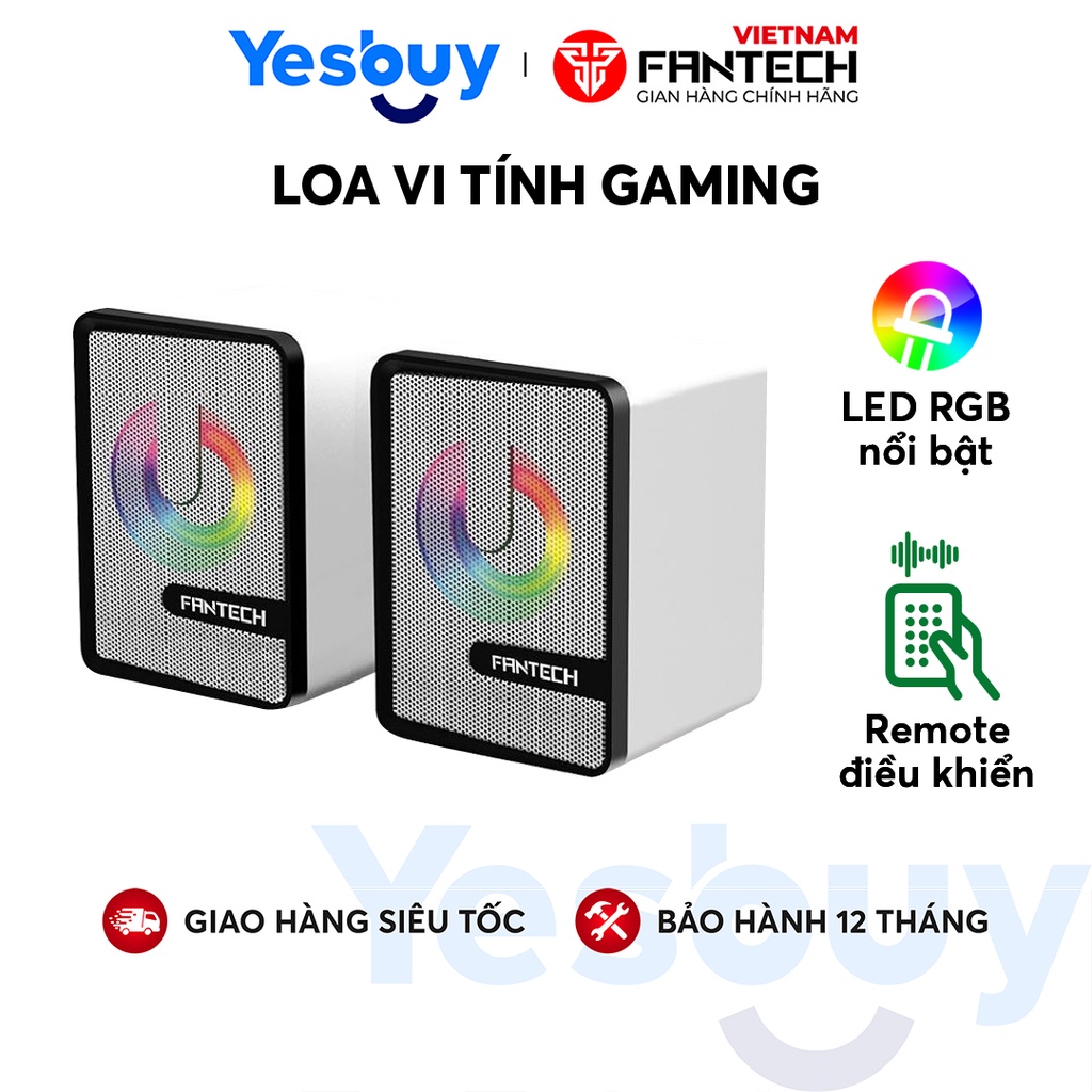 Loa vi tính gaming FANTECH GS203 BEAT Thiết kế siêu gọn nhẹ - Hãng chính hãng - Bảo hành 12 tháng