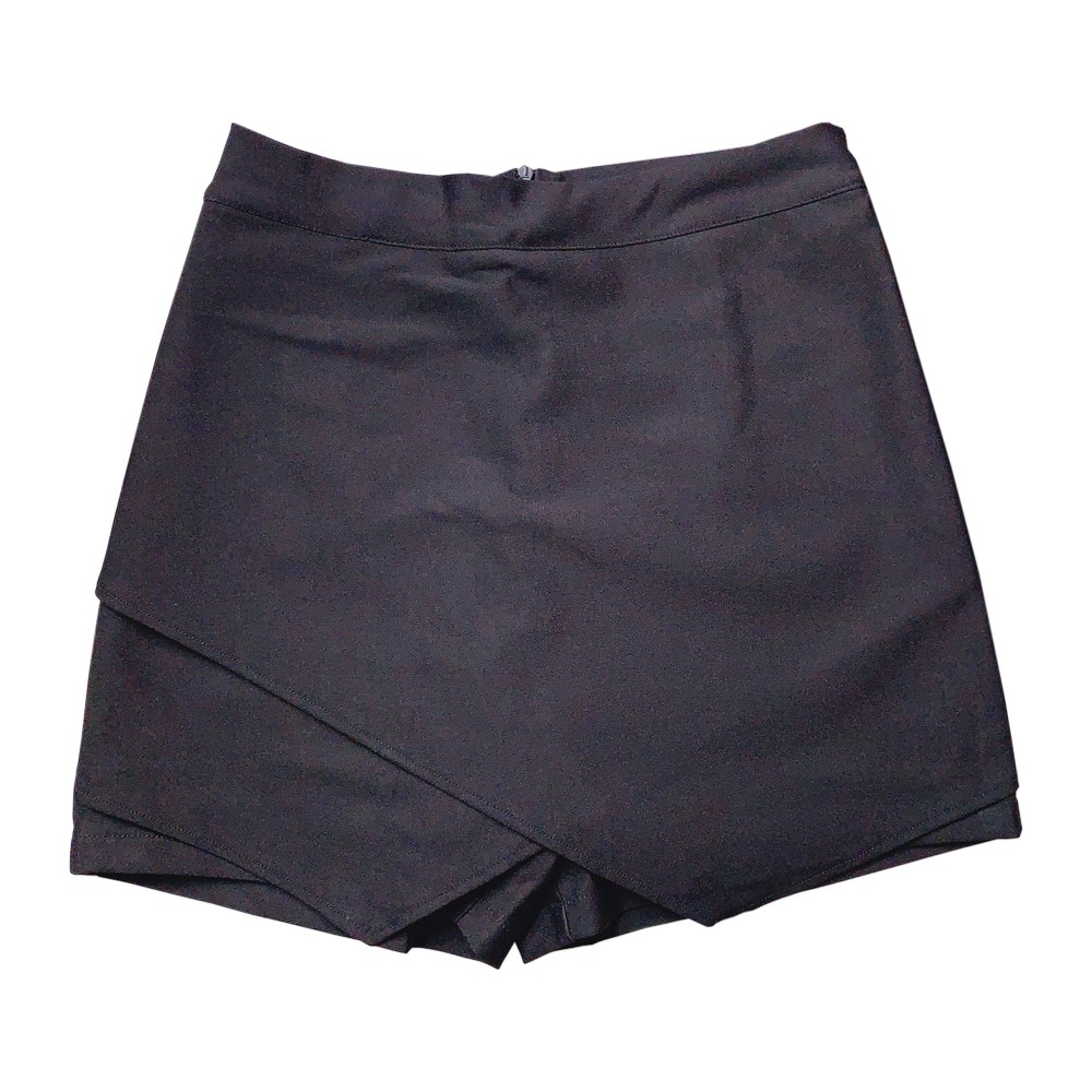 Quần váy hộp thư thun umi co dãn bigsize màu đen - quần váy hộp thư size đại thun umi lưng cao