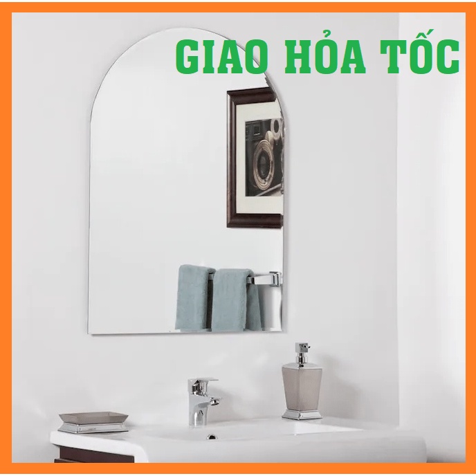 [ CHỈ GIAO HỎA TỐC TẠI SÀI GÒN ] Gương Soi Phòng Tắm Cao Cấp Hình Vòm PE-105 [ TẶNG ] Đinh Và Pass Gắn Tường