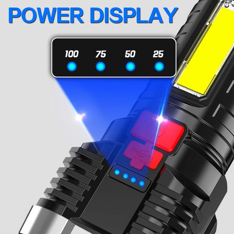 Đèn LED 5 bóng sạc USB đa năng chống thấm nước dùng cho các hoạt động ngoài trời