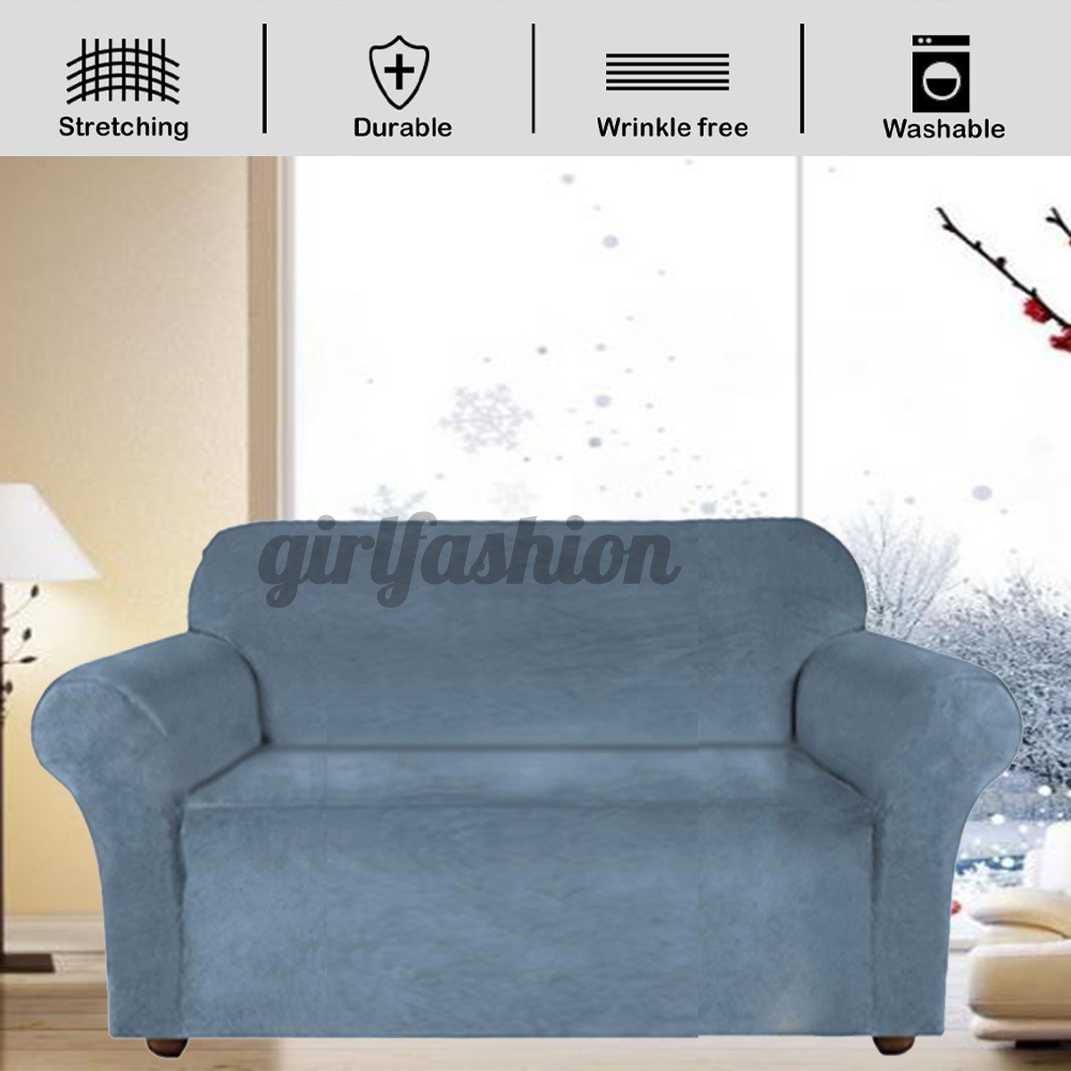 Vỏ bọc ghế sofa 3 chỗ chống bụi không thấm nước co giãn