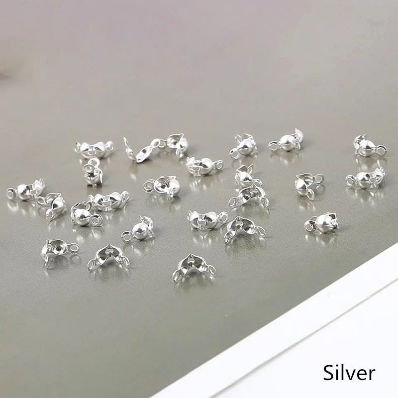 Bộ 100 Nút Nối Hai Đầu 4x7mm Cho Vòng Cổ/Vòng Tay/Vòng Cổ